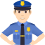 Hombre agente de policía: tono de piel claro :man_police_officer_tone1: 👮🏻♂️