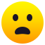 Cara con el ceño fruncido y la boca abierta :frowning: 😦