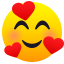 Cara sonriente con 3 corazones :smiling_face_with_3_hearts: 🥰